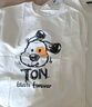 唐狮（TonLion）2025情侣圆领短袖T恤 男款/本白 S 实拍图
