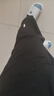 顶峰保罗（Dingfengbaoluo）纯棉休闲裤子男春秋款冬季阔腿宽松直筒工装长裤HM9901黑色2XL 实拍图