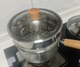 双枪316L不锈钢小奶锅辅食锅汤锅泡面蒸锅燃气电磁炉16cm带盖 实拍图