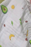 棉加加（Cotton++）纱布浴巾6层婴儿纯棉宝宝全棉100%新生儿童3-6-12岁洗澡包被裹巾 绿油果【a类6层一体超柔110*110 cm拉伸尺寸 实拍图
