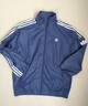 adidas休闲简约三条纹梭织立领夹克外套男装秋季阿迪达斯三叶草   深蓝(推荐选大一码)   M 实拍图