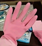 美丽雅家务手套1双中号加长30cm洗碗洗衣劳保厨房乳胶手套防水防滑加厚 实拍图