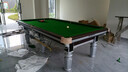 （大理石包安装）台球桌标准中式八球俱乐部台球厅大理石家用黑八 8尺 木库高配4.0花岗石 实拍图