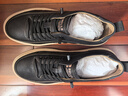 百丽潮搭休闲男牛皮压花套脚百搭板鞋A1468AM5 黑色-单里 43 实拍图