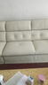 顾家家居真皮沙发客厅现代1022糯米白四人位躺右 实拍图