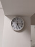 康巴丝（Compas） 挂钟走时客厅办公室钟表挂墙2024新款简约创意时钟时尚石英钟 6881白色 实拍图