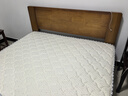沃尔福 【现货闪发】床 橡胶木实木床简约单人床卧室家具北欧主卧双人床 浅咖色+10cm乳胶床垫 1500mm*2000mm 实拍图