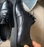 森达父亲礼物皮鞋男自营真皮牛皮上班商务正装男结婚鞋 黑色内增高 40 实拍图
