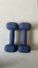乐系（lexi）哑铃浸塑男士女士家用健身肌肉练手臂塑形健身器材 灰蓝色4kg*2只 实拍图