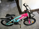 凤凰山地自行车男女变速山地车碟刹青少年儿童自行车学生单车 星际 蓝玫【单速+辐条轮】 18寸【适合120-155cm】 实拍图