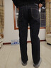 真维斯（JEANSWEST）牛仔裤男加绒2025冬季轻商直筒修身保暖牛仔长裤男黑色加绒36 实拍图