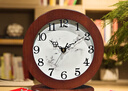 汉时（Hense）古典座钟创意台钟客厅复古桌面时钟摆件石英钟表HD281大号山水 实拍图
