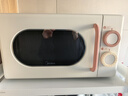 美的小滋味系列微波炉变频家用小型奶油风百搭复古转盘式一级能效低频轻音20L预制菜加热（M2H1） 实拍图