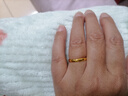 周大生黄金戒指足金光面素圈对戒 活口可调节送女友 情人节礼物 约3.6g 实拍图