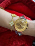 西普尼金表（HIPINE）金表男纯金999足金机械手表大表盘复古商务情侣黄金手表女生礼物 【镂空女款】金重2g+ 实拍图