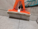 太太乐海绵拖把 不锈钢杆对折挤水胶棉拖把 吸水地拖 拖布木地板擦拖把 橘色胶棉对折33cm拖把【共2个头】 实拍图