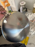 炊大皇 炒锅 304不锈钢炒菜锅煎锅 平底不粘炒锅32cm 可立可视盖不挑灶 实拍图