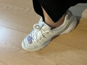 斯凯奇奥利奥|秋季黑白老爹鞋复古熊猫鞋透气厚底增高运动鞋 实拍图