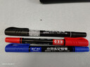 晨光（M&G）多色粗细双头物流笔记号笔 防水马克笔油性笔儿童学生勾线笔升级加量（8黑2蓝2红）12支APMU2830 实拍图