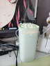 ZXJIEN加湿器迷你 办公室桌面小型车载净化器卧室家用轻音USB便捷双喷加湿器七彩火焰加湿器 【活力绿】600ml容量/双喷大雾量/Type-c 实拍图