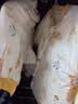 舒贝怡婴儿衣服新生儿连体衣夹棉保暖宝宝婴幼儿可爱哈衣周岁爬服黄66 实拍图