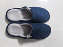回力日系柔软情侣棉拖秋冬家居室内保暖棉鞋男款HL0006蓝色44-45码 实拍图