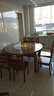 晨巢 实木餐桌椅组合 现代中式吃饭桌子可伸缩折叠餐桌圆桌餐厅家具 胡桃色-全实木餐桌 1.38m 一桌六椅 实拍图