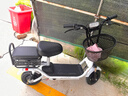 永久永久电动滑板车便携俩轮代步车折叠电动车电瓶车锂电池男女亲子超长续航 经典白 20Ah高端锂电A级电芯-续航约85KM 实拍图