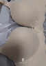 欧诗倩无痕内衣女小胸聚拢加厚美背胸罩收副乳调整型显大无钢圈文胸罩 豆沙色（单件） M 34/75(AB通杯厚约3CM) 实拍图