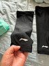 李宁（LI-NING）护小腿羽毛球护腿长筒套防晒冰丝夏篮球运动保护套薄款压力袜 黑色【高弹防滑 速干透气】两只装 L （建议体重110-135斤以内） 实拍图