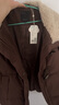 茵曼2025冬季女装新款羊羔毛领牛角扣厚羽绒服保暖短款面包服外套 深咖色 S 155-162cm /95-110斤 实拍图