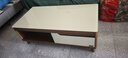 全友家居现代简约客厅家具小户型实木脚茶几长方形钢化玻璃茶桌小桌子 实拍图
