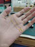 周六福5G黄金项链女小猫足金链坠吊坠 计价AW065013 约2.23g 40+2.5cm  实拍图