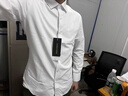 罗蒙（ROMON）纯色商务职业正装男士衬衫工装男装长袖衬衣男CS108 白色 6XL  实拍图