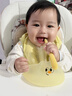 马博士婴儿围兜硅胶吃饭围嘴宝宝饭兜儿童防水罩衣无穿感薄款单个装 实拍图