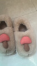 利达妮（TZLDN）棉拖鞋女士秋冬季室内家居包跟保暖可爱外穿防滑月子鞋厚底拖鞋男 卡其 38-39 【适合37-38码】 实拍图