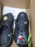 卡骆驰（CROCS）贝雅暖绒克骆格洞洞鞋|206633 黑/黑-060   36 /37(220mm)   实拍图