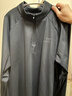 特步（XTEP） 男子半拉链长袖t恤舒适休闲训练跑步服内搭速干衣透气上衣 正黑色0173-散热保暖（男） 3XL 实拍图