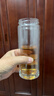 京东京造 茶杯 双层玻璃水杯男士泡茶水分离隔热杯子500ml 实拍图