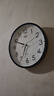 康巴丝（Compas）挂钟客厅 静音走时简约石英钟表挂墙时钟 c2855 黑色 26cm直径 实拍图