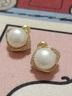伊灿倪妮同款淡水仿珍珠耳钉2025新款爆款耳环女高级感耳饰无耳洞耳夹 倪妮同款淡水珍珠耳钉 实拍图