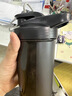 贝瑟斯摇摇杯运动健身水杯蛋白粉搅拌杯奶昔杯子代餐杯瑶瑶杯680ML黑色 实拍图