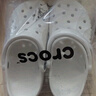 卡骆驰（CROCS）洞洞鞋贝雅男鞋女鞋轻便耐磨一脚蹬拖鞋休闲鞋|10126 白-100 39 (240mm) 实拍图