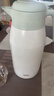 膳魔师（THERMOS） 保温壶家用大容量办公热水瓶暖壶2L男女不锈钢真空水壶 THS/THX THS-2000清新白绿 2L 实拍图