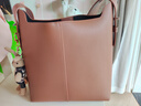 viney牛皮包包女包大容量水桶包轻奢单肩斜挎包生日礼物品牌送女友老婆 实拍图