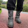 备美防水雨套鞋防雨防滑耐磨雨鞋成人男款反复用中高筒硅胶加厚水鞋 实拍图