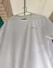 鸿星尔克短袖男夏季新款冰感速干衣跑步健身休闲百搭t恤衫运动上衣T恤男士 正白-冰感吸湿排汗 L 实拍图