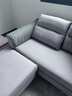 全友家居简约三人位直排沙发客厅家用小户型布艺沙发凳北欧休闲沙发 中银灰|仿棉麻|2.7m+脚凳 实拍图