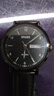 全自动机芯表防水夜光手表男女学生小表盘国考静音公务员考试专用 黑皮带黑壳 【机械式扫秒走时】 实拍图