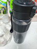 京东京造双饮口运动水壶tritan随行杯加厚防摔户外便携塑料水杯黑830ml 实拍图